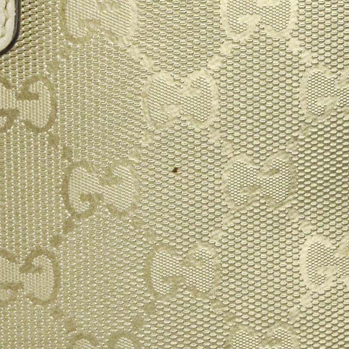 Gucci Gold-tone Guccissima GG Canvas Leather Tablet Case