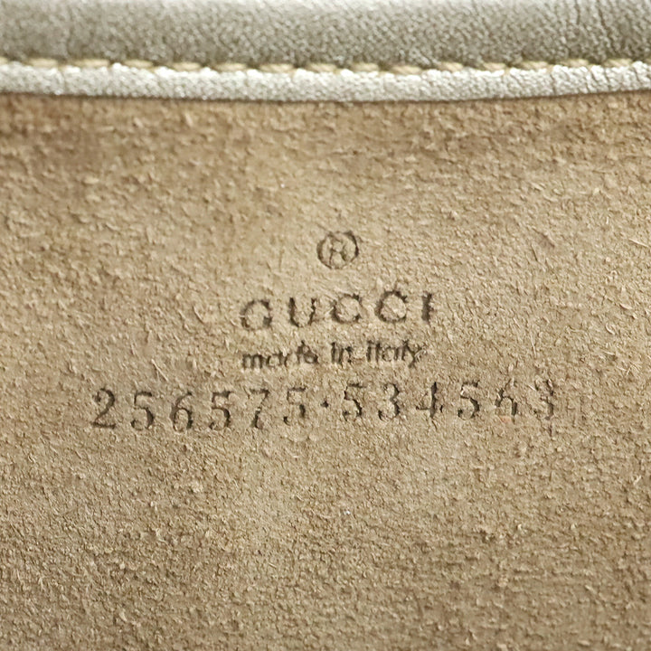 Gucci Gold-tone Guccissima GG Canvas Leather Tablet Case