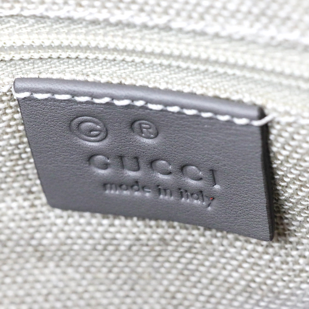 Gucci Grey Microguccissima Leather Small Bree Tote Bag