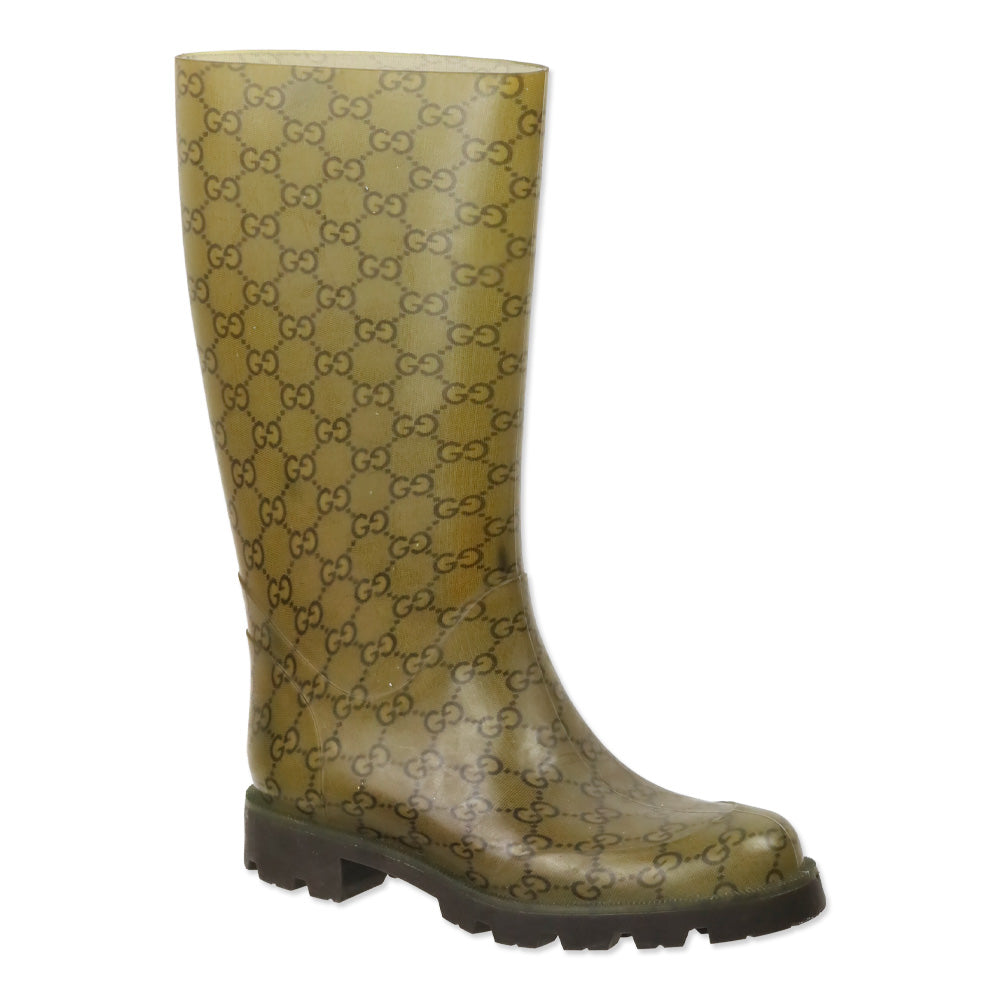 Gucci Guccissima Rubber Rain Boot