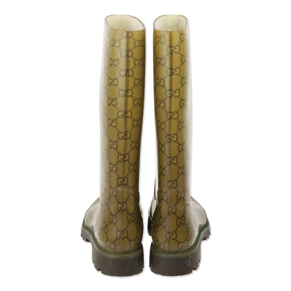 Gucci Guccissima Rubber Rain Boot
