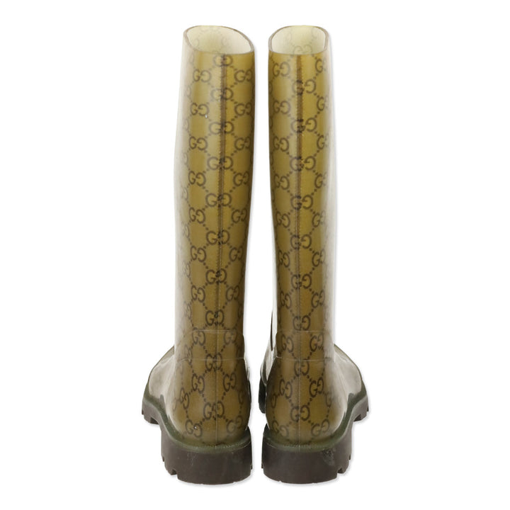 Gucci Guccissima Rubber Rain Boot