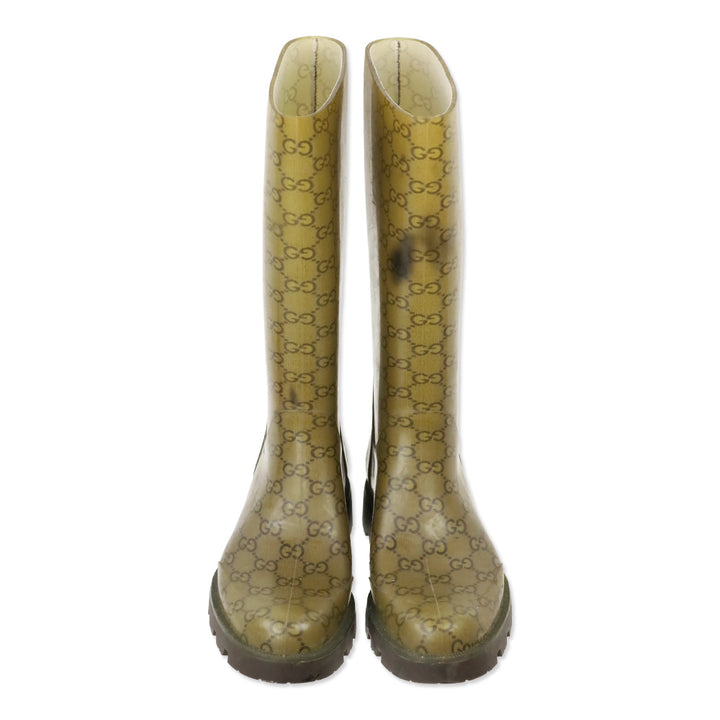 Gucci Guccissima Rubber Rain Boot