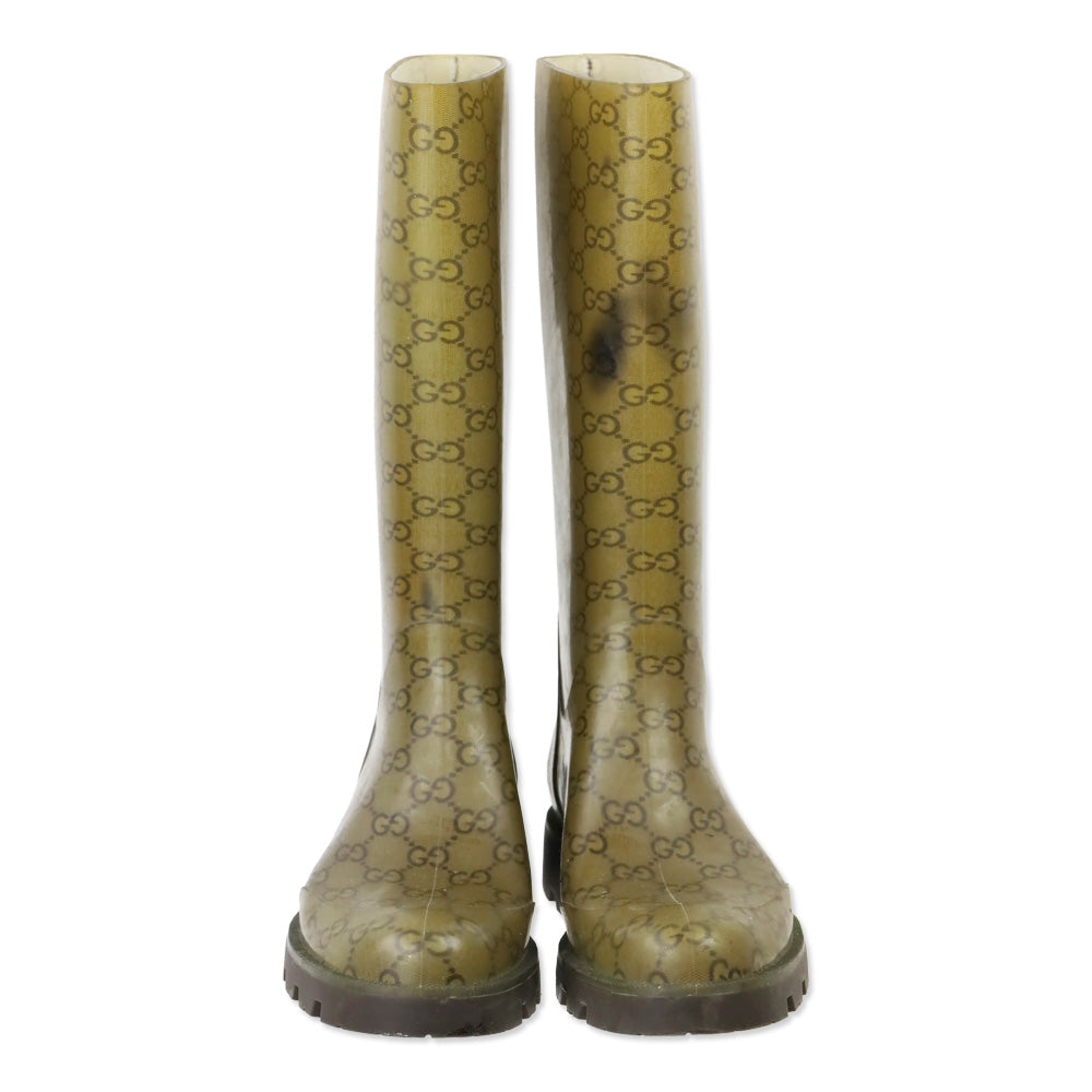 Gucci Guccissima Rubber Rain Boot