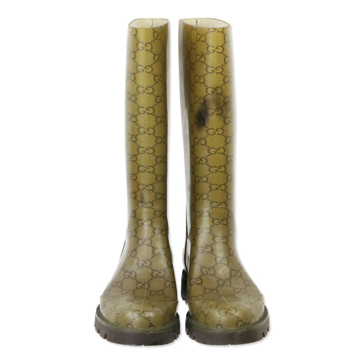Gucci Guccissima Rubber Rain Boot