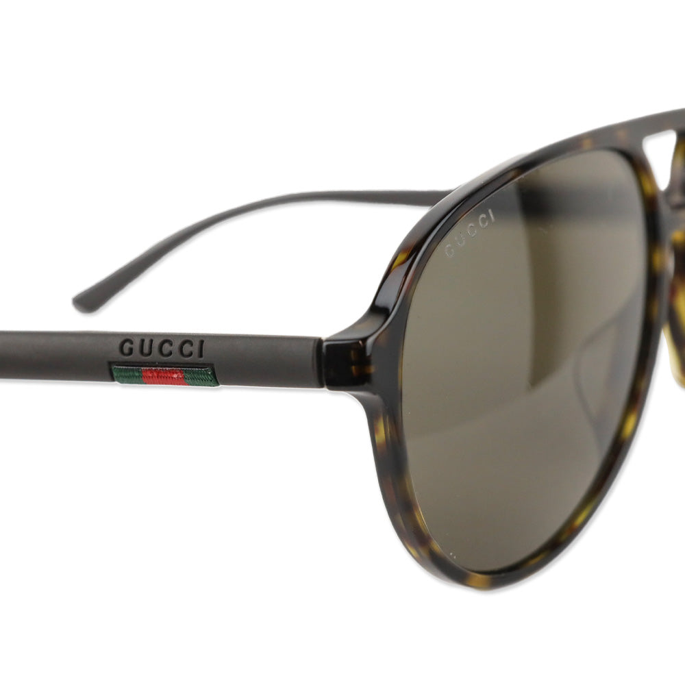 Gucci Havana Brown 60MM Aviator Sunglasses