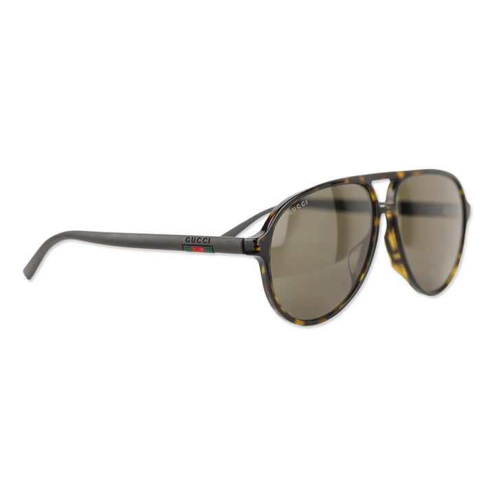 Gucci Havana Brown 60MM Aviator Sunglasses