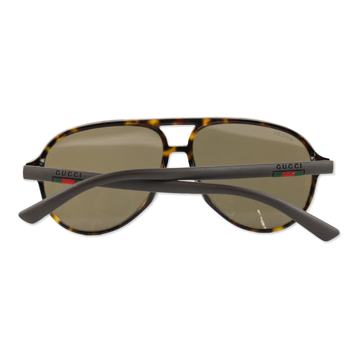 Gucci Havana Brown 60MM Aviator Sunglasses