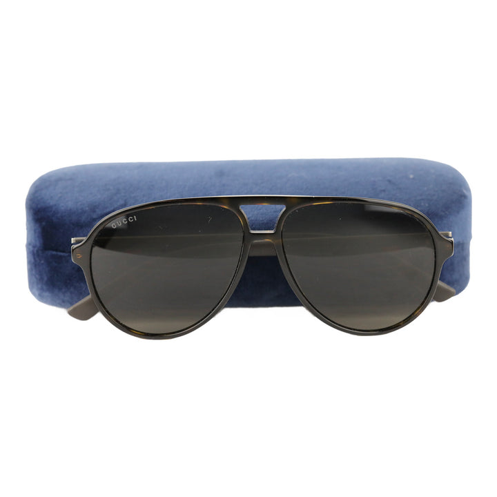 Gucci Havana Brown 60MM Aviator Sunglasses