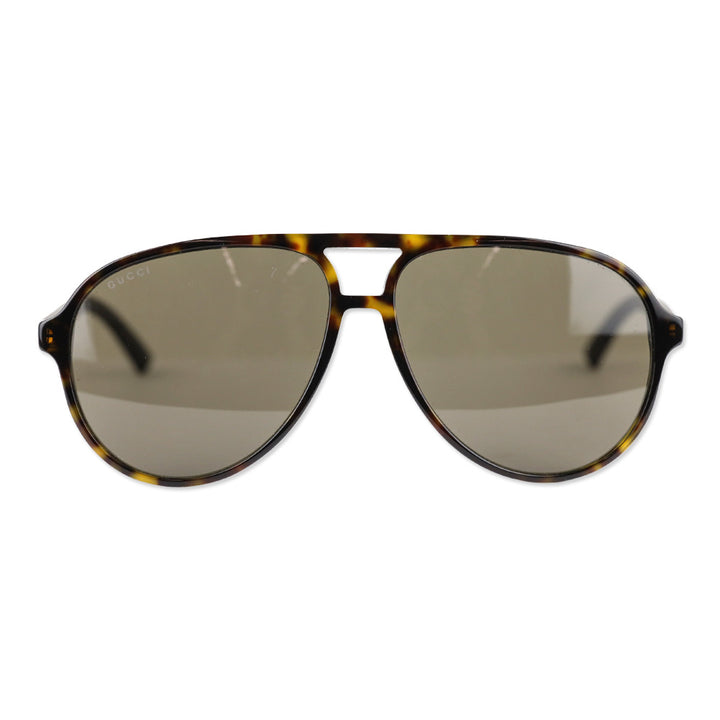 Gucci Havana Brown 60MM Aviator Sunglasses