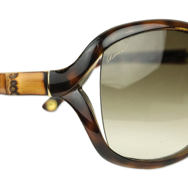 Gucci Havana Brown Gradient Bamboo Sunglasses
