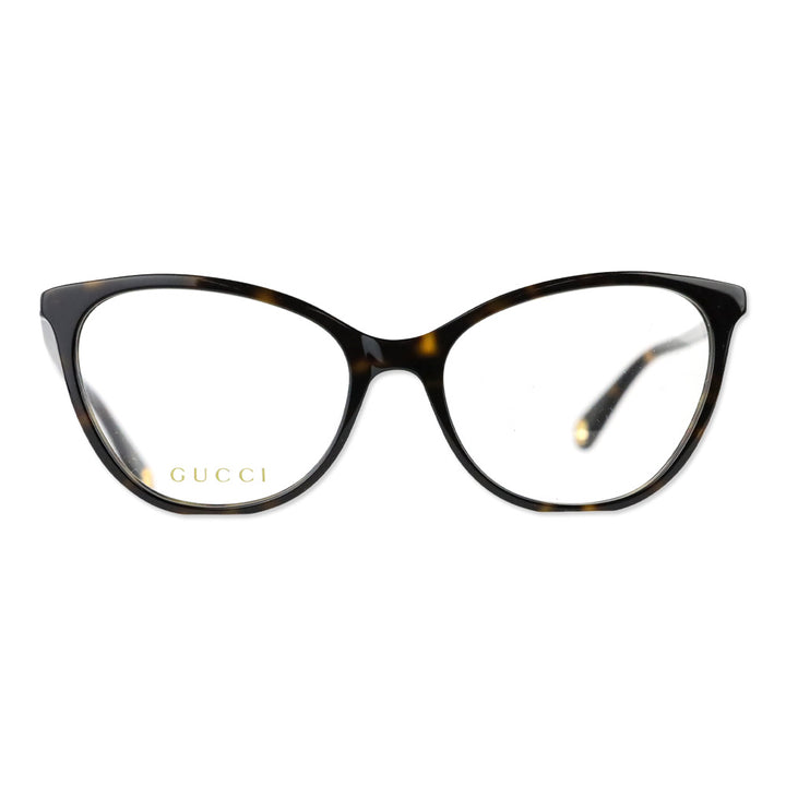 Gucci Havana Plastic GG Cat-Eye Eyeglasses