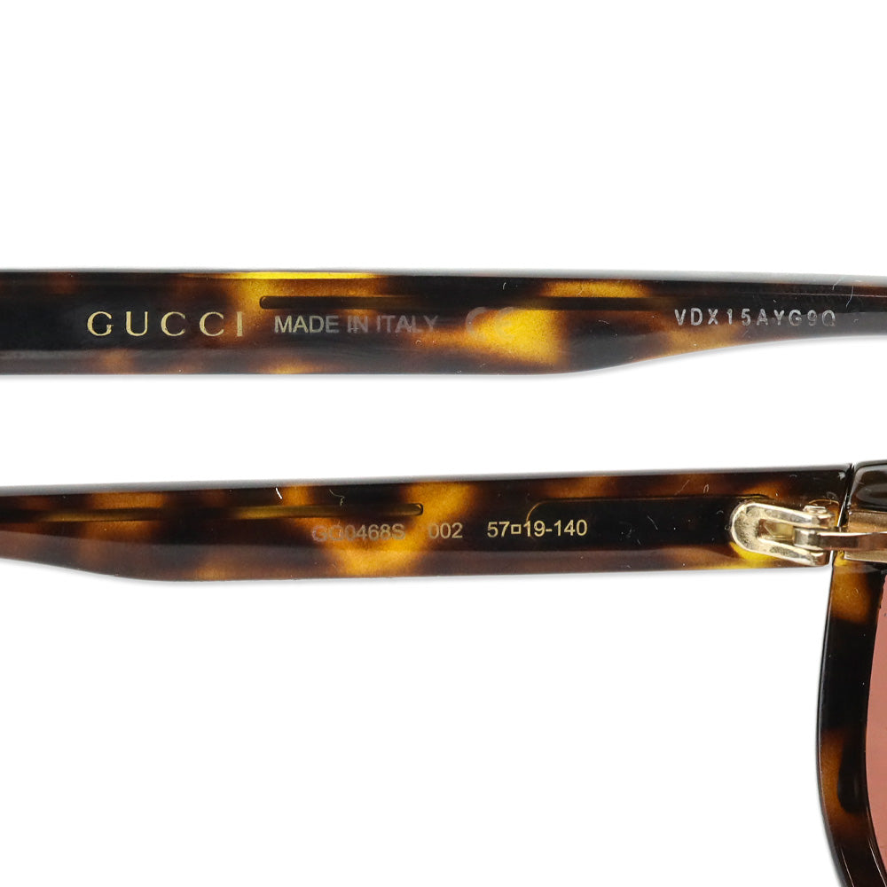 Gucci Havana/Brown Acetate Cat-Eye Sunglasses