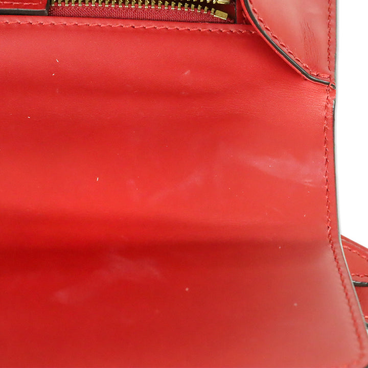 Gucci Hibiscus Red Calfskin Small Sylvie Shoulder Bag