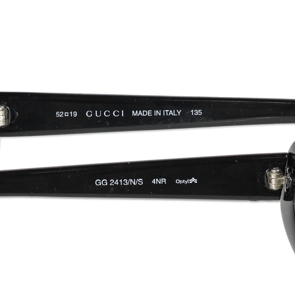 Gucci Mocha Brown Oval-Frame Sunglasses