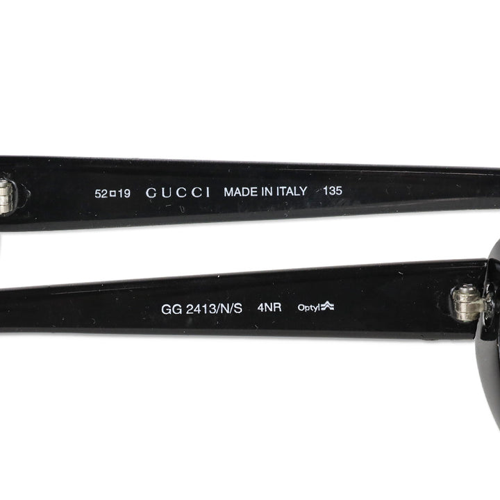 Gucci Mocha Brown Oval-Frame Sunglasses