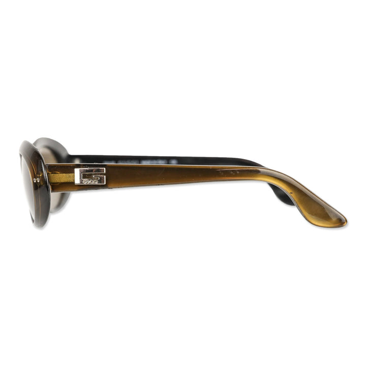 Gucci Mocha Brown Oval-Frame Sunglasses