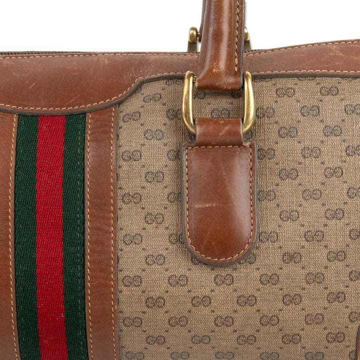 Gucci Monogram Coated Canvas Micro Duffle