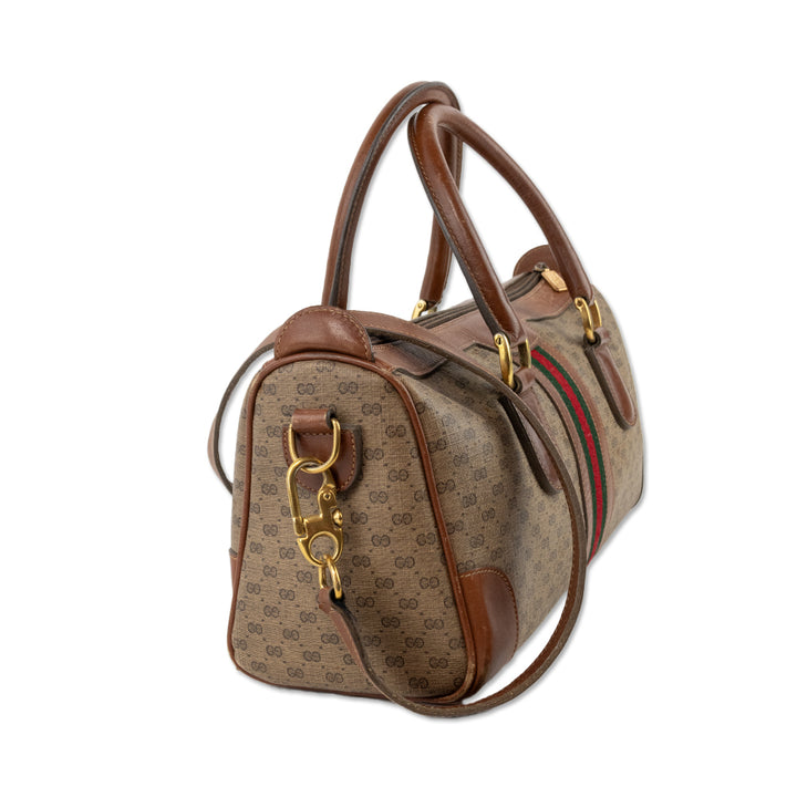 Gucci Monogram Coated Canvas Micro Duffle