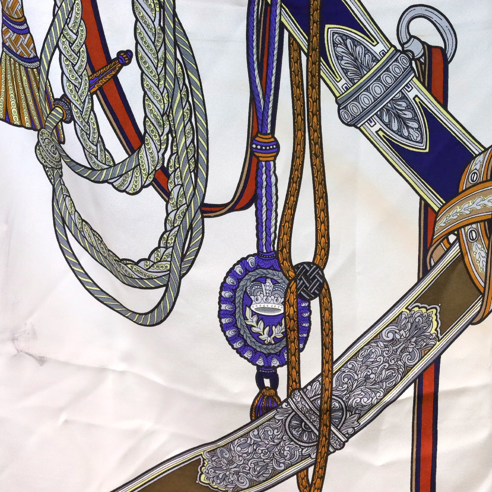 Gucci Napoleonic Swords and Horse Bridle Silk Scarf
