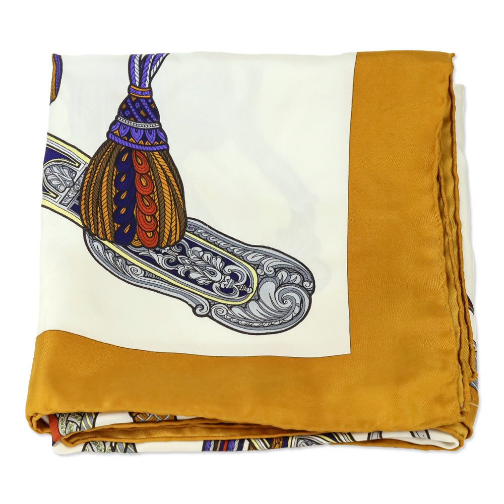 Gucci Napoleonic Swords and Horse Bridle Silk Scarf