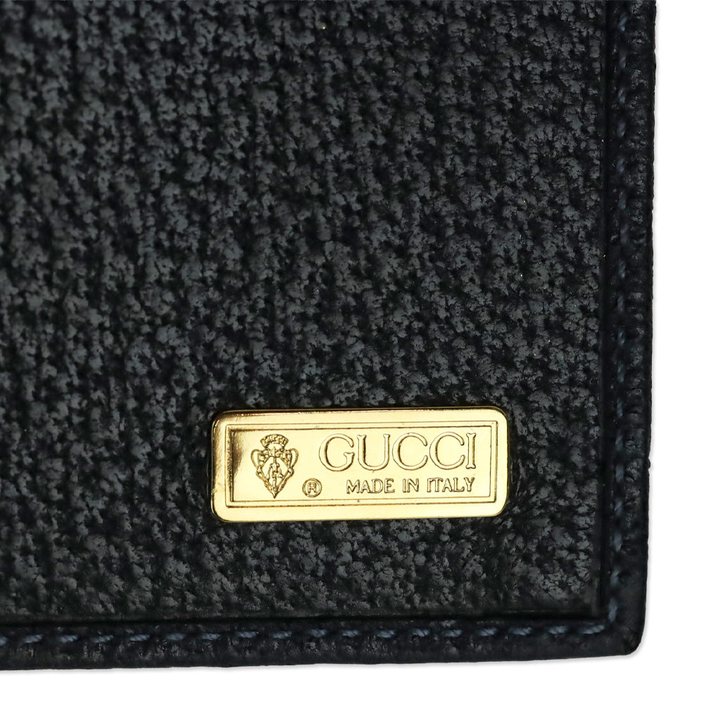 Gucci Navy GG Monogram Canvas Checkbook