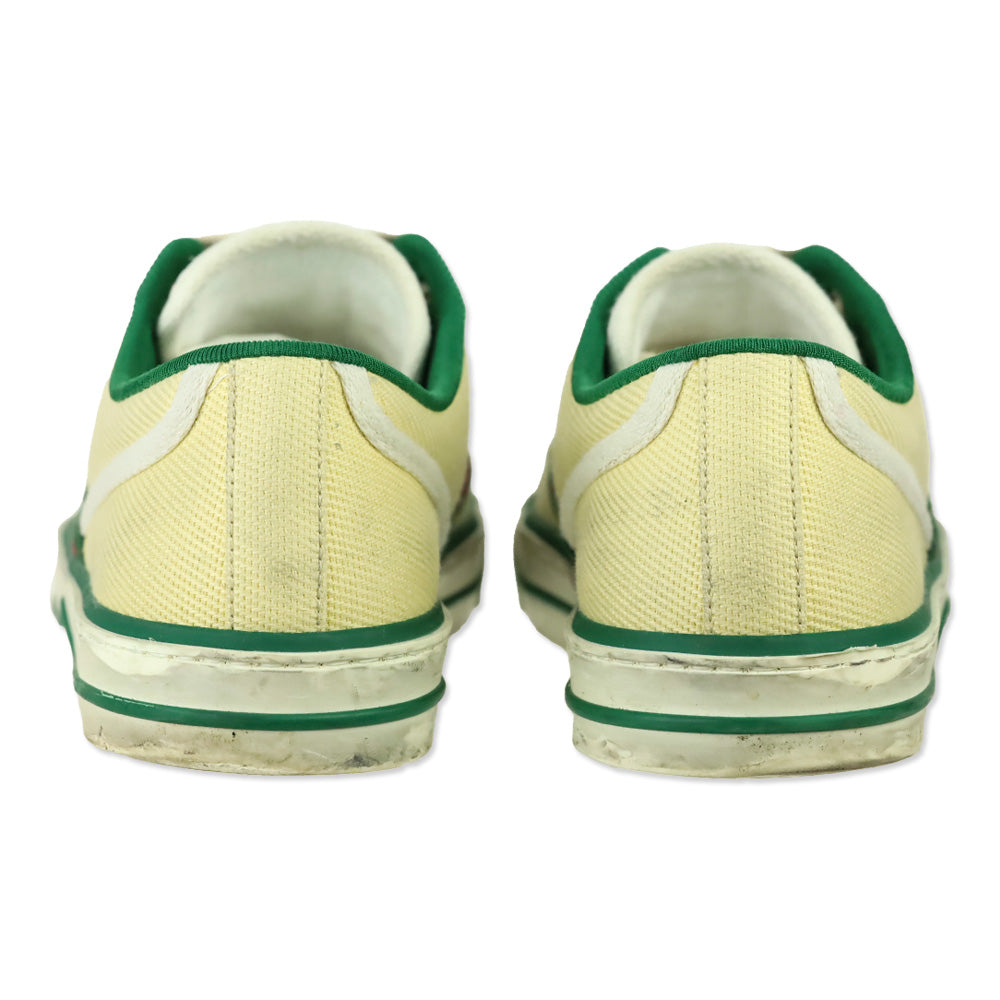Gucci Old Tennis Tweed Web 1977 Canvas Low Top Sneakers