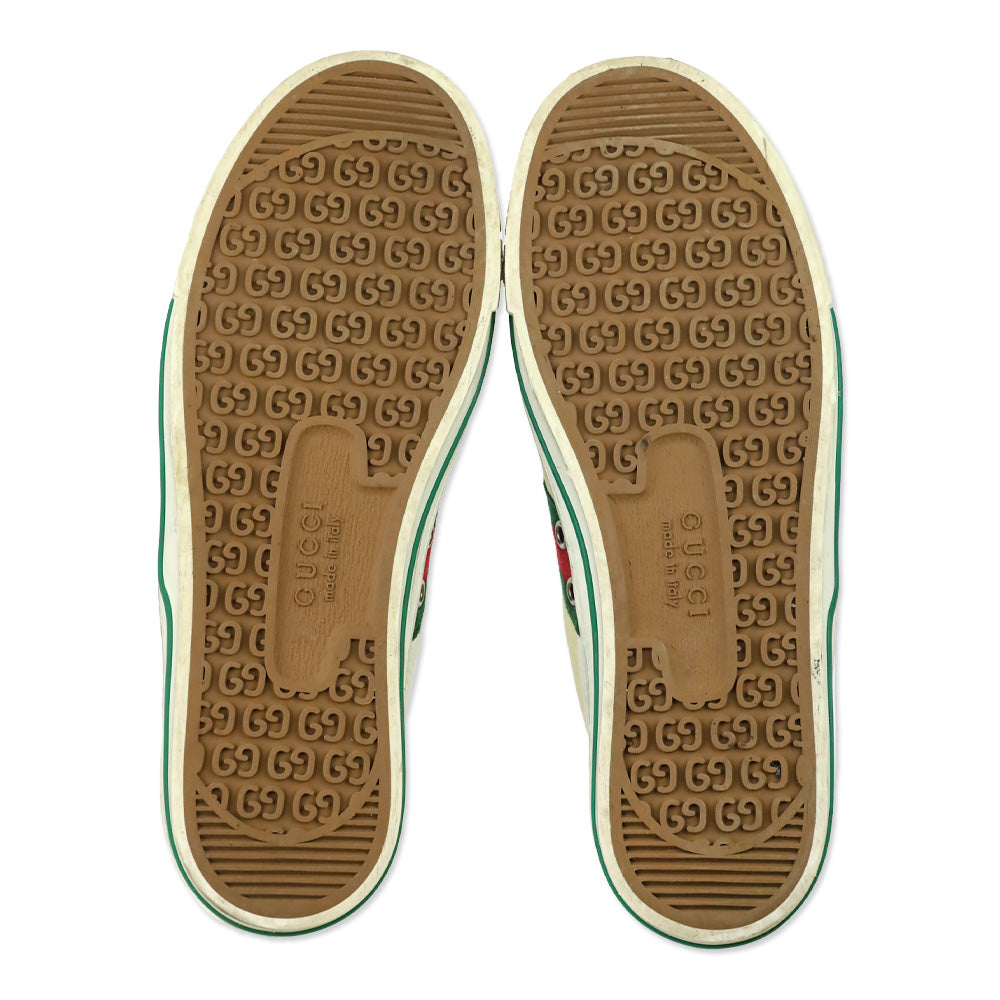 Gucci Old Tennis Tweed Web 1977 Canvas Low Top Sneakers