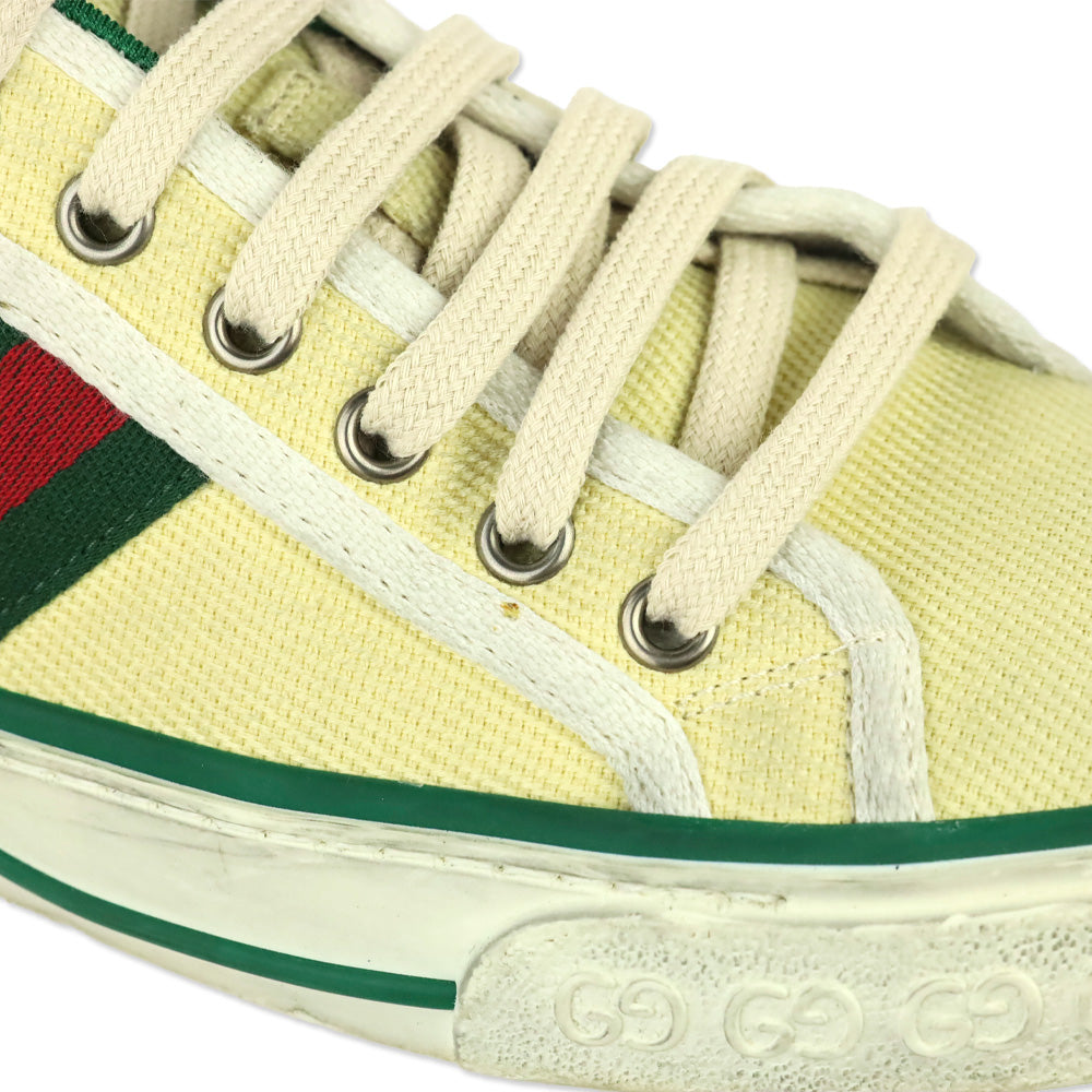 Gucci Old Tennis Tweed Web 1977 Canvas Low Top Sneakers