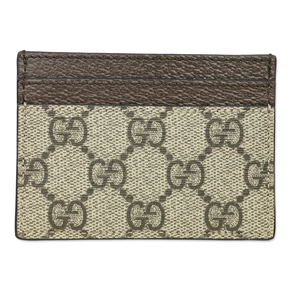 Gucci Ophidia GG Monogram Leather and Canvas Card Case