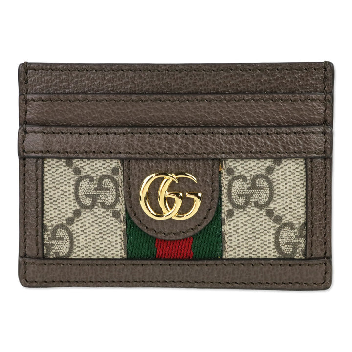 Gucci Ophidia GG Monogram Leather and Canvas Card Case