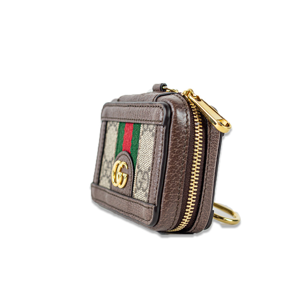 Gucci Ophidia Mini GG Supreme Canvas & Leather AirPods Case