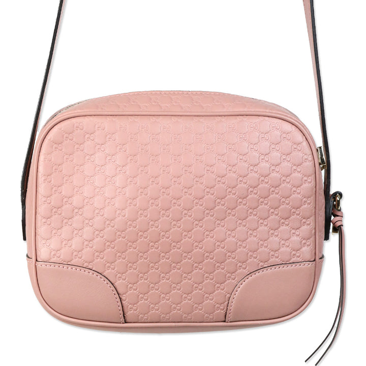 Gucci Pink Rose Microguccissima Leather Bree Crossbody