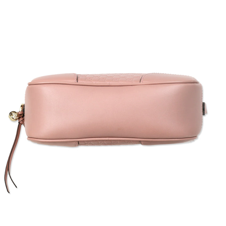 Gucci Pink Rose Microguccissima Leather Bree Crossbody