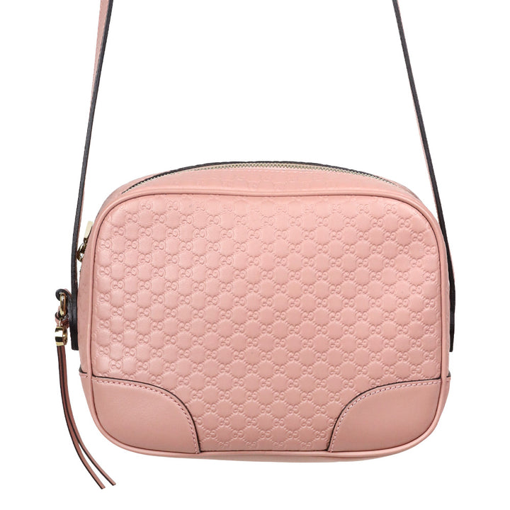 Gucci Pink Rose Microguccissima Leather Bree Crossbody