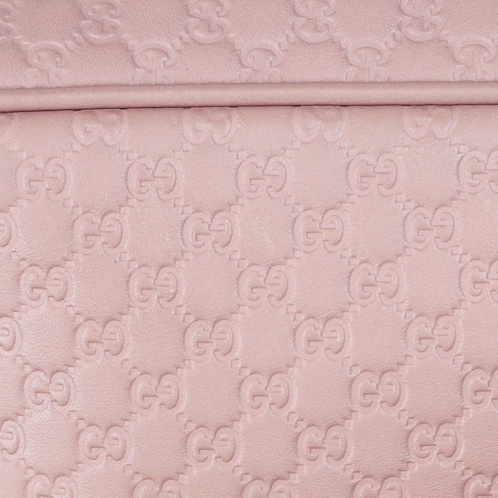 Gucci Pink Rose Microguccissima Leather Bree Crossbody