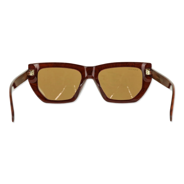 Gucci Pink/Brown Acetate Square Sunglasses