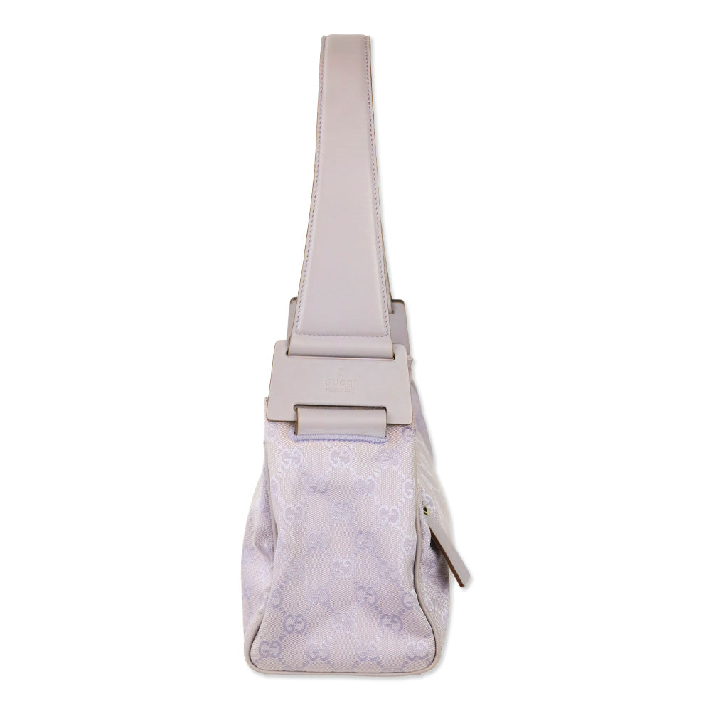 Gucci Purple Lilac GG Monogram Canvas Shoulder Bag