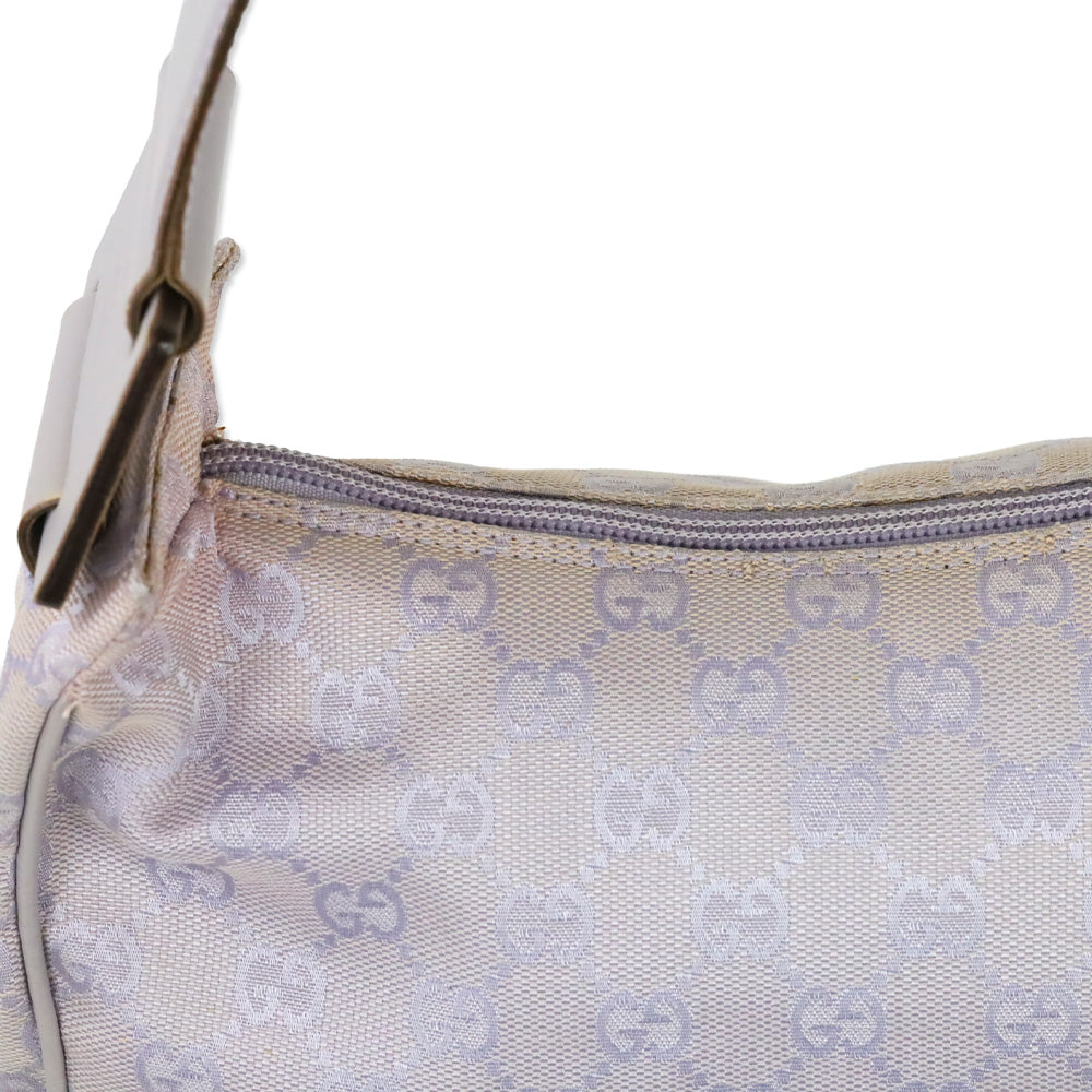 Gucci Purple Lilac GG Monogram Canvas Shoulder Bag