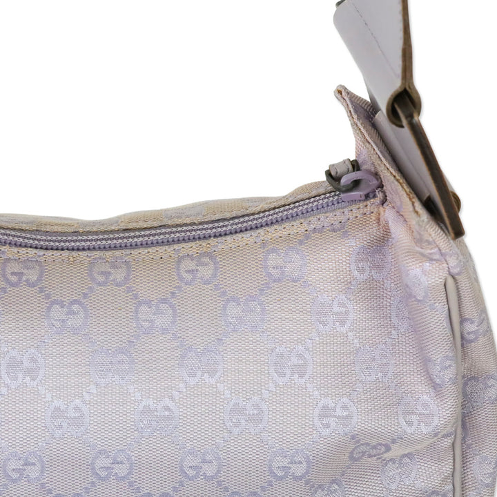 Gucci Purple Lilac GG Monogram Canvas Shoulder Bag