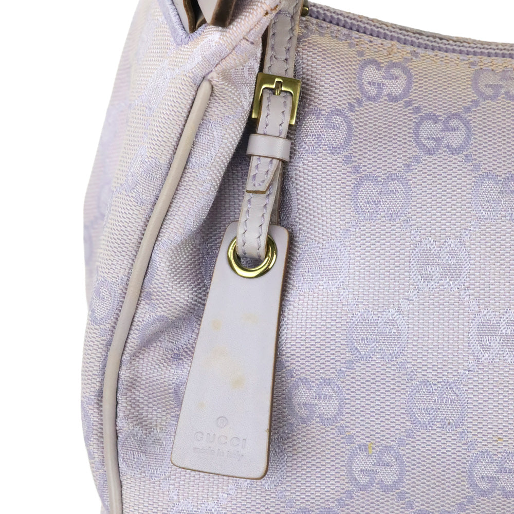 Gucci Purple Lilac GG Monogram Canvas Shoulder Bag