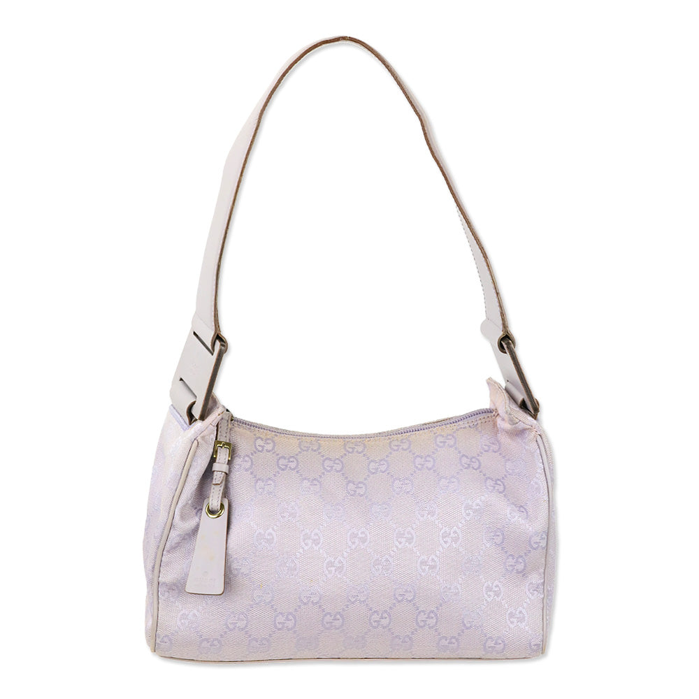 Gucci Purple Lilac GG Monogram Canvas Shoulder Bag