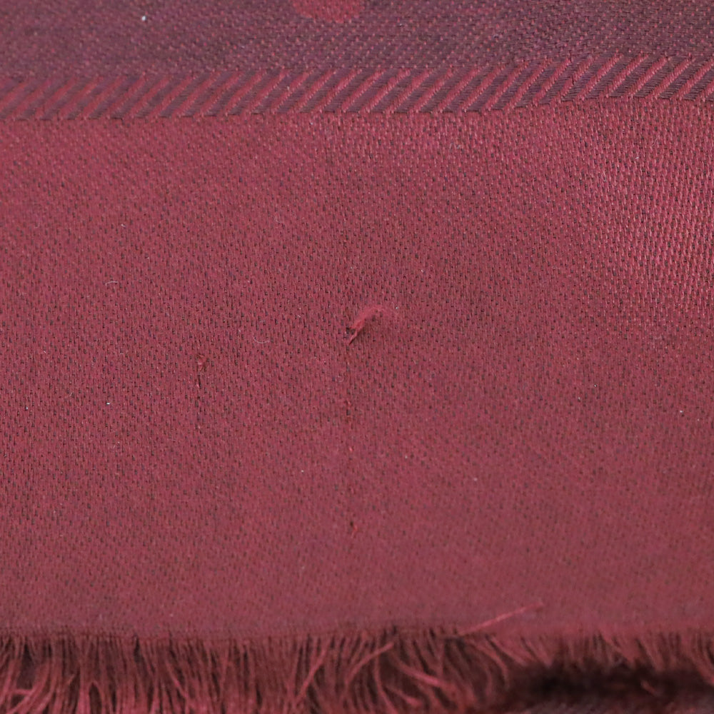 Gucci Red GG Wool Silk Jacquard Shawl