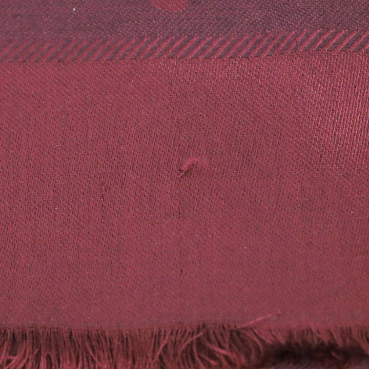 Gucci Red GG Wool Silk Jacquard Shawl