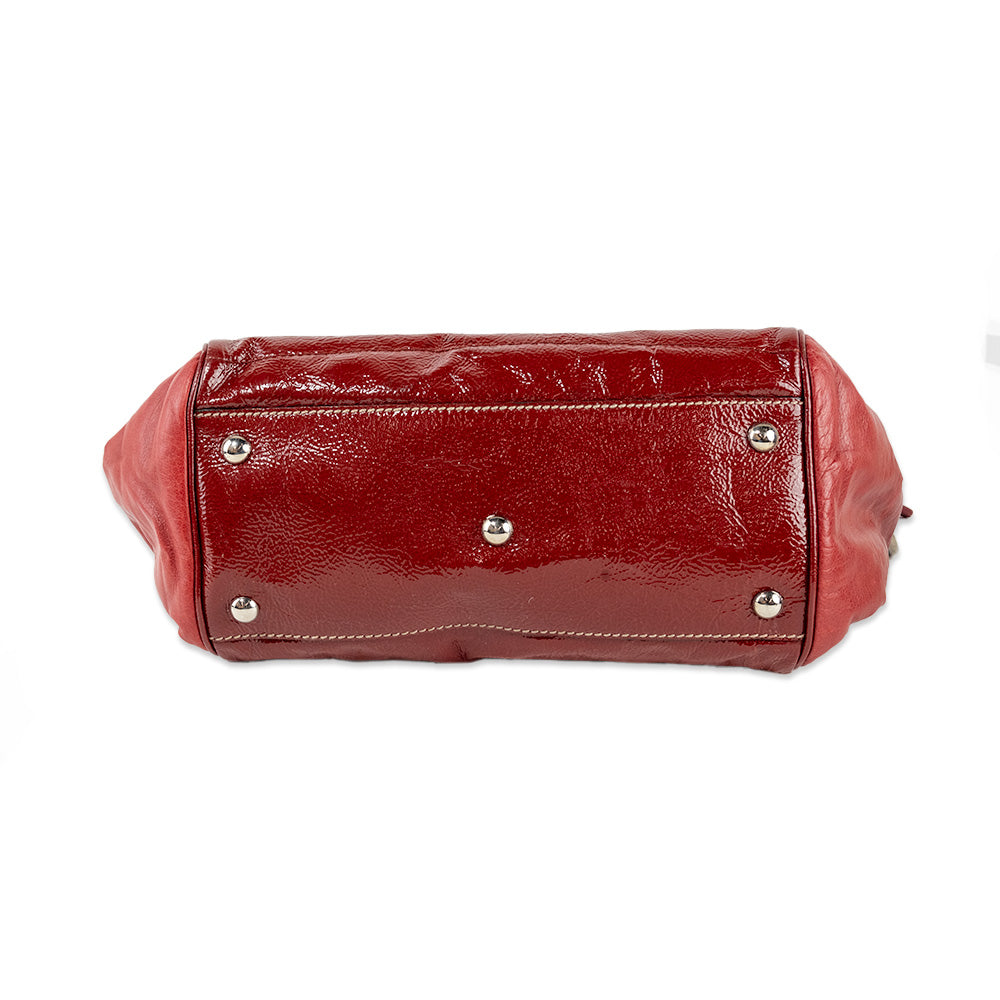 Gucci Red Snow Glam Boston Bag