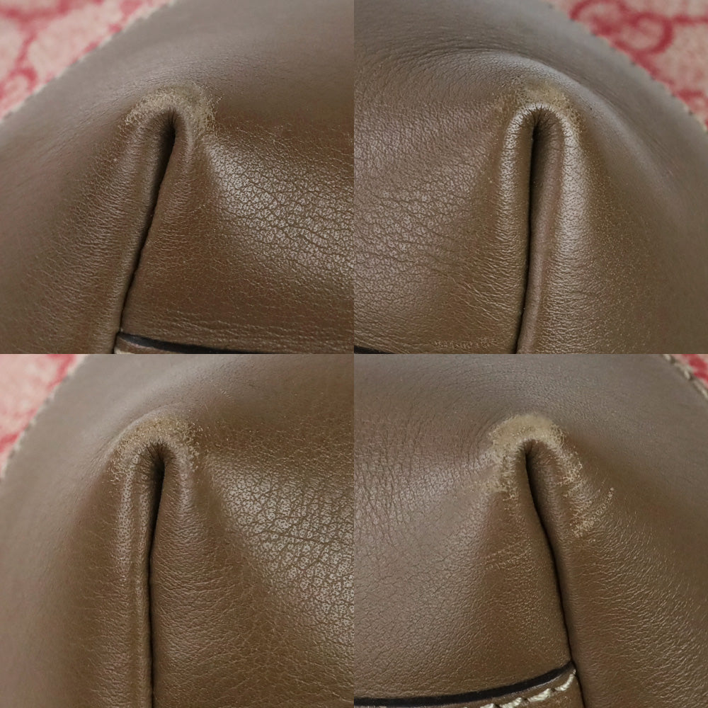 Gucci Red/Beige GG Nice Supreme Dome Medium Bag
