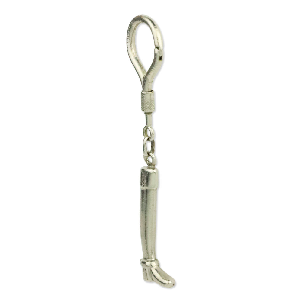 Gucci Silver Stirrup Boot Keychain