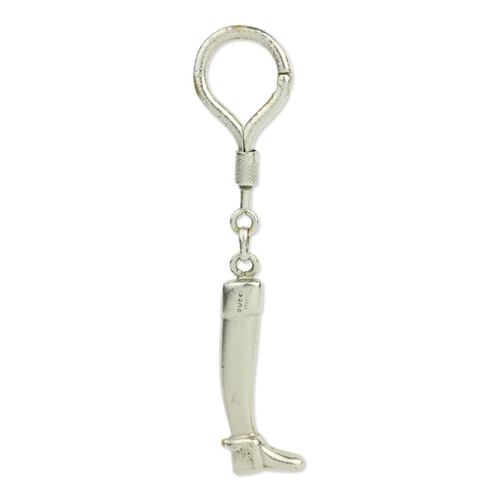 Gucci Silver Stirrup Boot Keychain