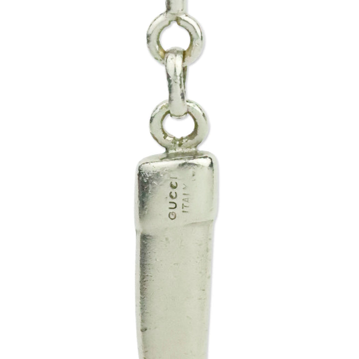 Gucci Silver Stirrup Boot Keychain
