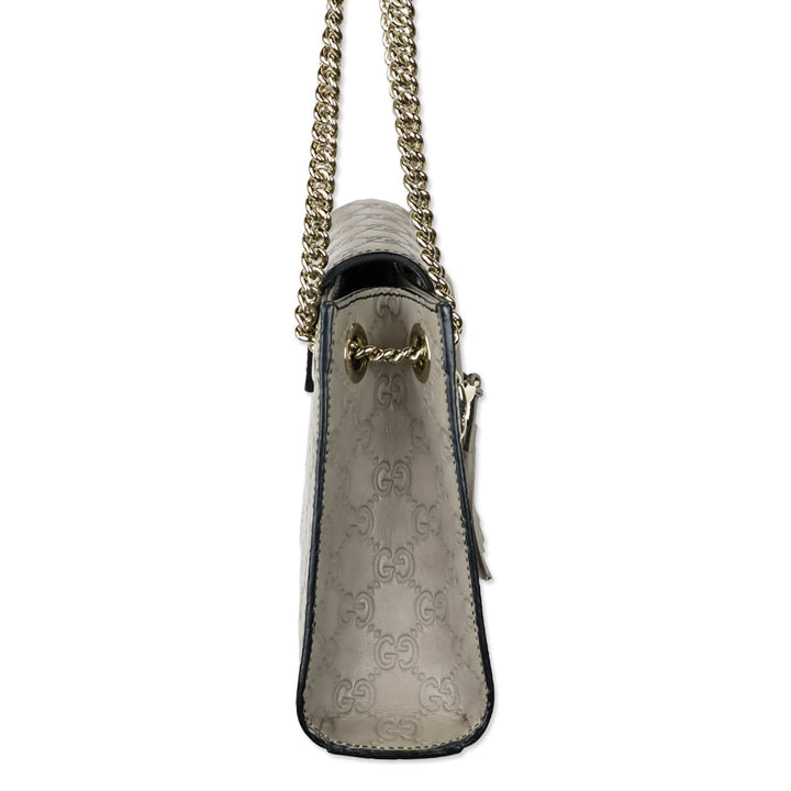 Gucci Storm Grey Soft Guccissima Small Emily Chain Shoulder Bag